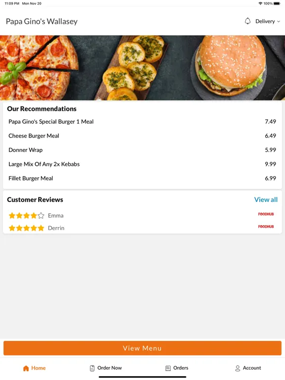 تصاویر Papa Ginos Merseyside iPad 