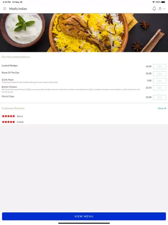 Madly Indian iPad  スクリーンショット