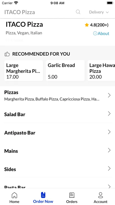 ITA.CO Pizza Ekran Görüntüleri
