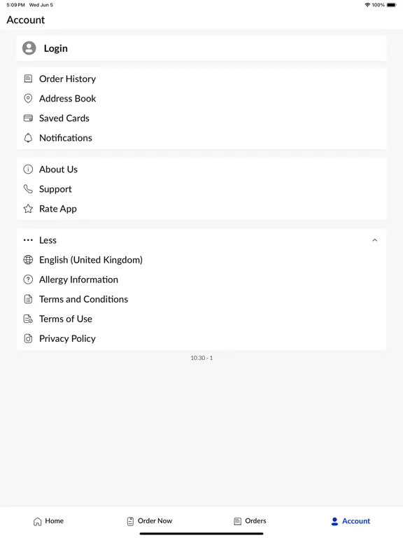 Jaflong Takeaway iPad  Screenshots