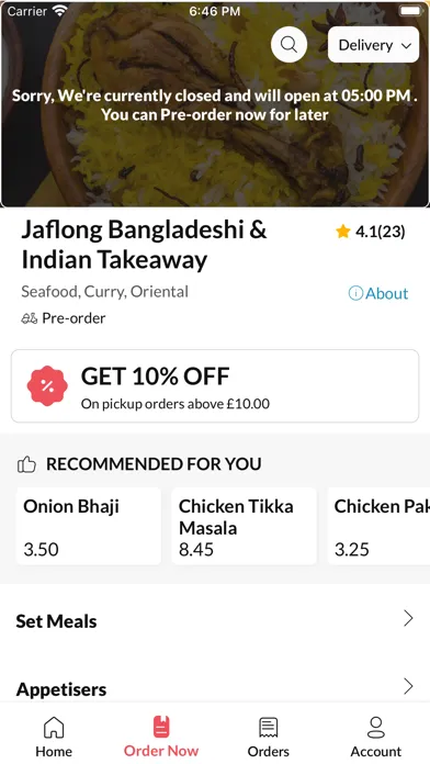 Jaflong Takeaway Screenshots