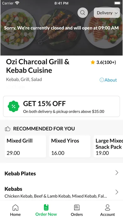 Ozi Charcoal Grill & Kebab Ekran Görüntüleri