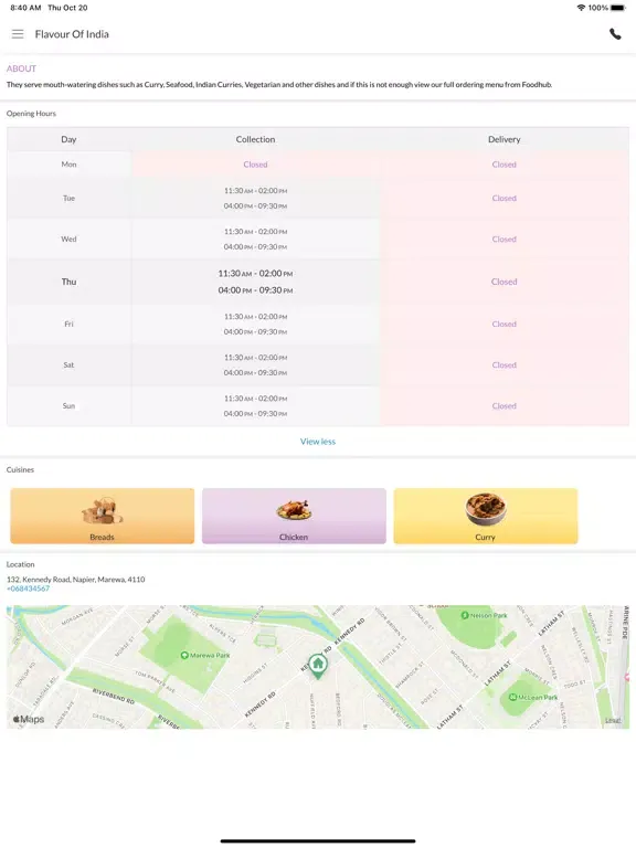 Flavour Of India iPad 應用截圖