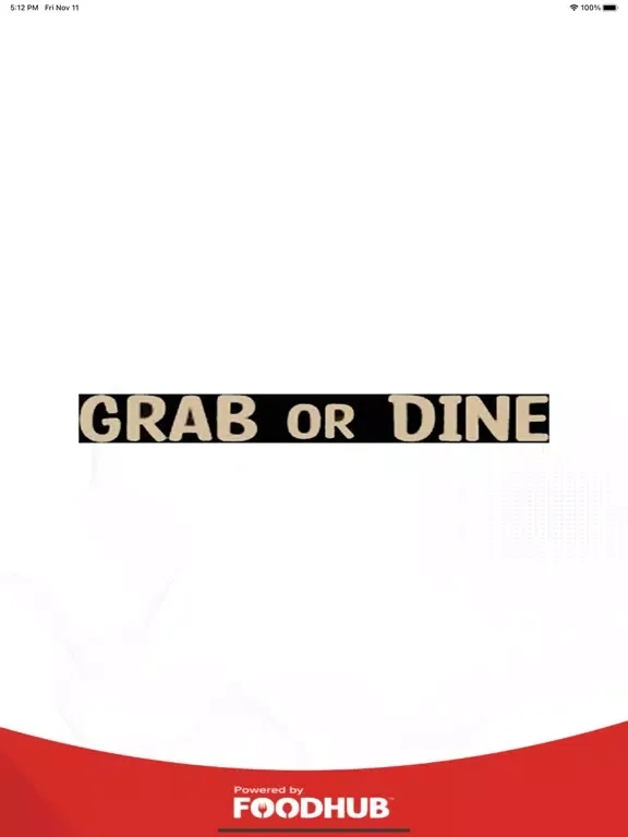 Grab or Dine iPad  スクリーンショット