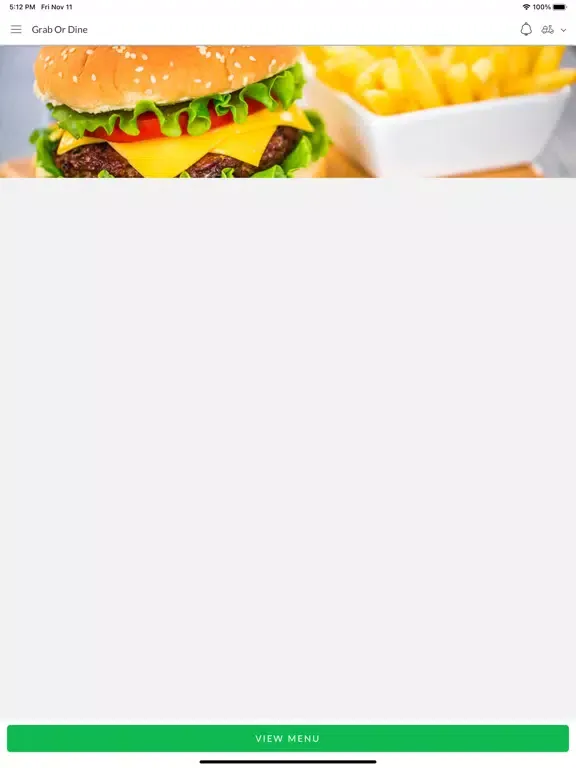 Grab or Dine iPad  スクリーンショット