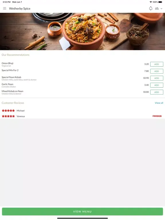 Wetherby Spice iPad  Screenshots