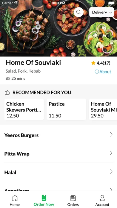 Captures d'écran de Home Of Souvlaki
