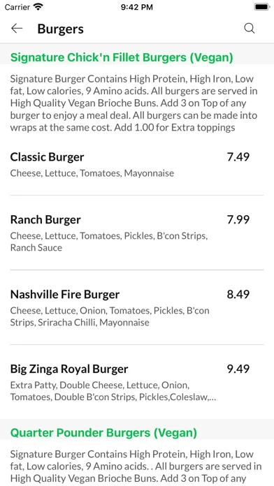 Mean Green Burgers 스크린샷