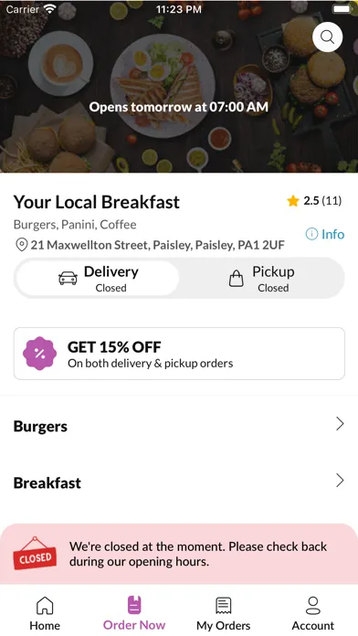 Your Local Breakfast Screenshots