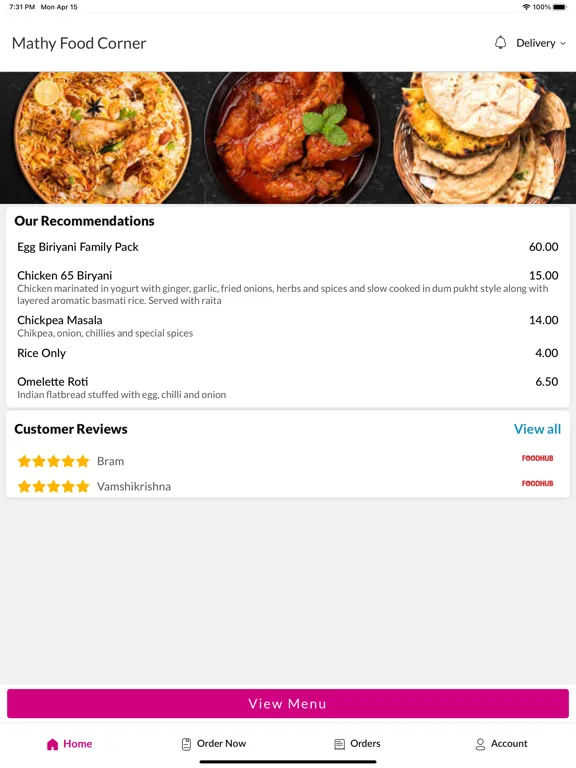 صور Mathy Food Corner iPad 