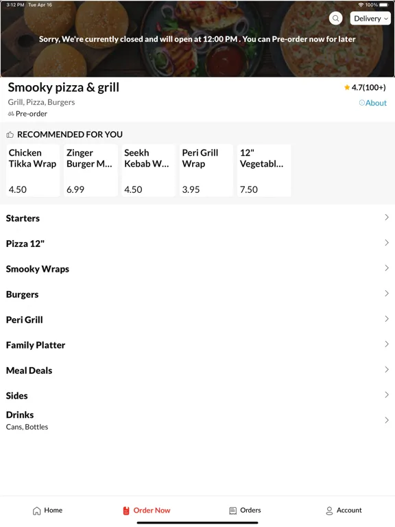 Capturas de tela do Smooky Grill iPad 