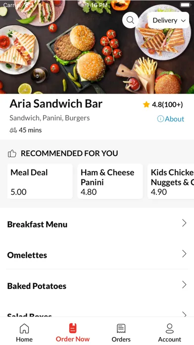 Aria Sandwich Bar应用截图