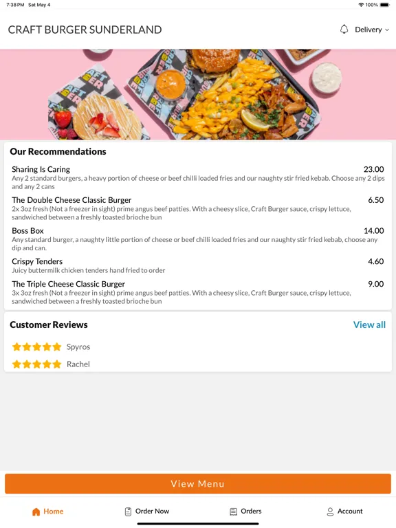 CRAFT BURGER SUNDERLAND iPad  Screenshots