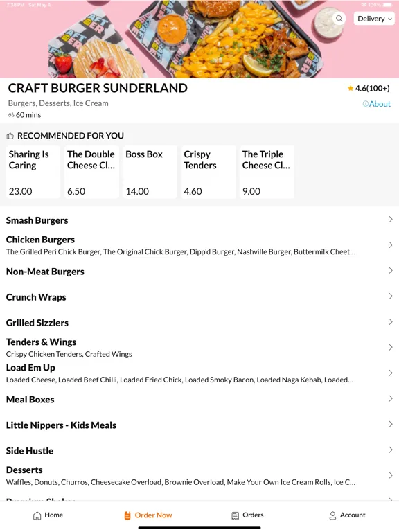 CRAFT BURGER SUNDERLAND iPad  Screenshots