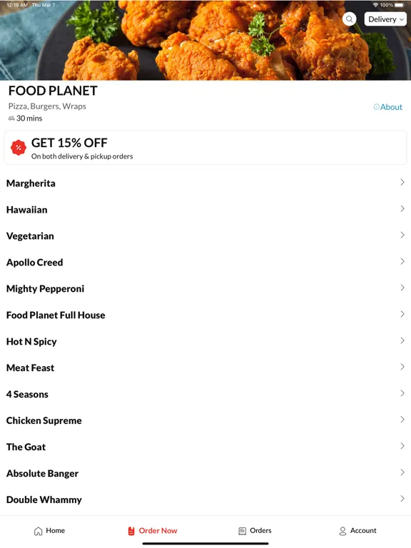 FOOD PLANET. iPad  Ekran Görüntüleri