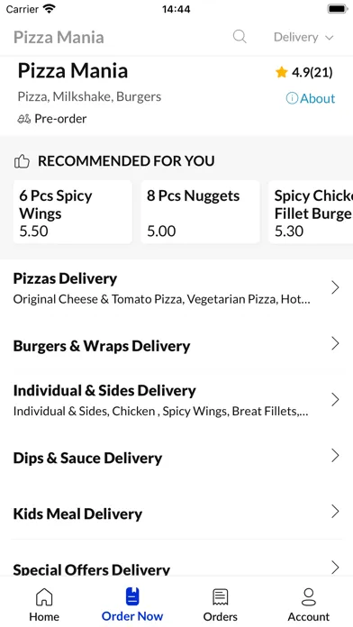 Ảnh chụp màn hình của Pizza Mania Witham