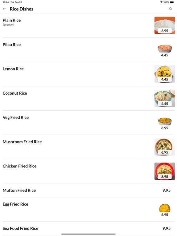 Capturas de pantalla de Dartford Dosa House iPad 