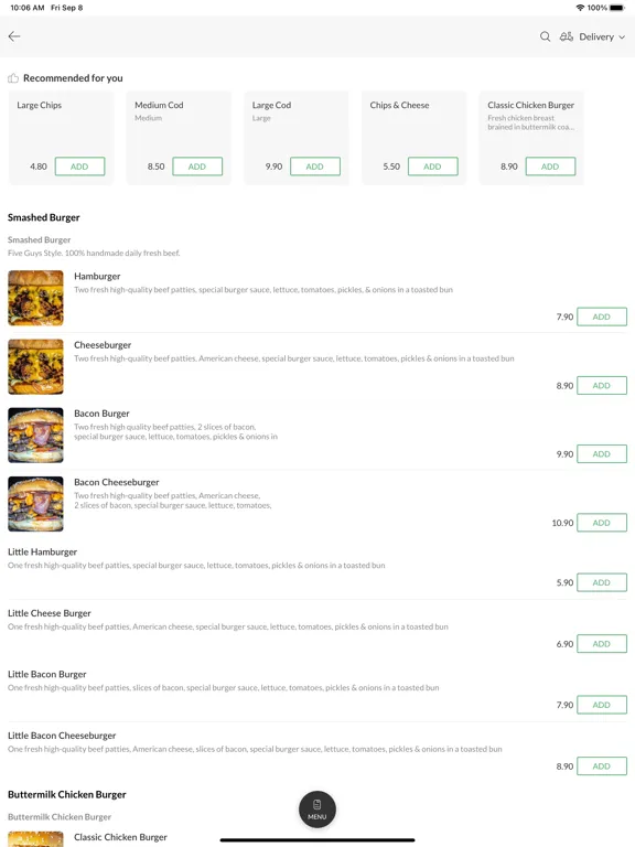 Capturas de pantalla de Maki Fish And Grill iPad 
