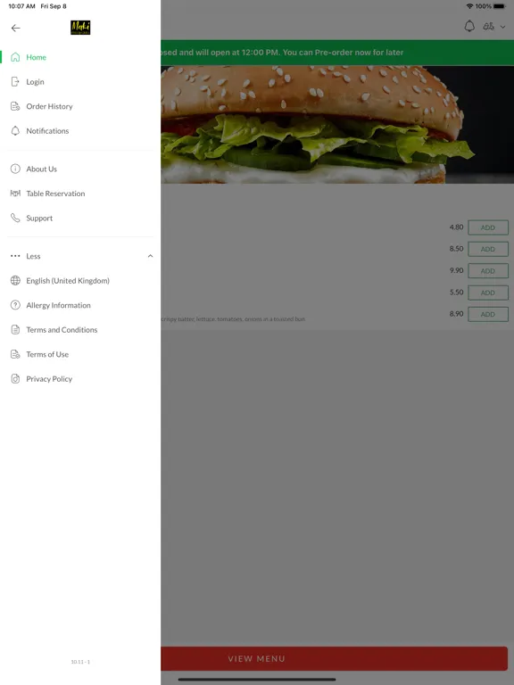 Capturas de pantalla de Maki Fish And Grill iPad 
