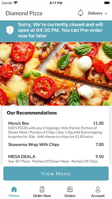 Tangkapan layar Ella Pizza