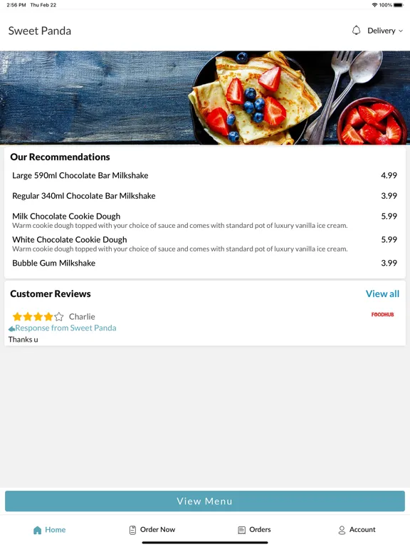 Zrzuty ekranu Sweet Panda Doncaster iPad 