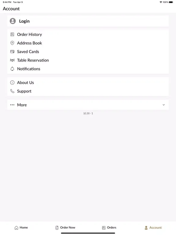 Moira Pizzeria iPad  Screenshots