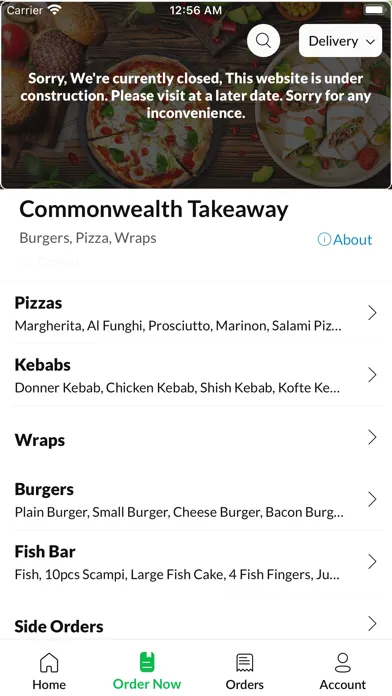 Ảnh chụp màn hình của Commonwealth Takeaway.