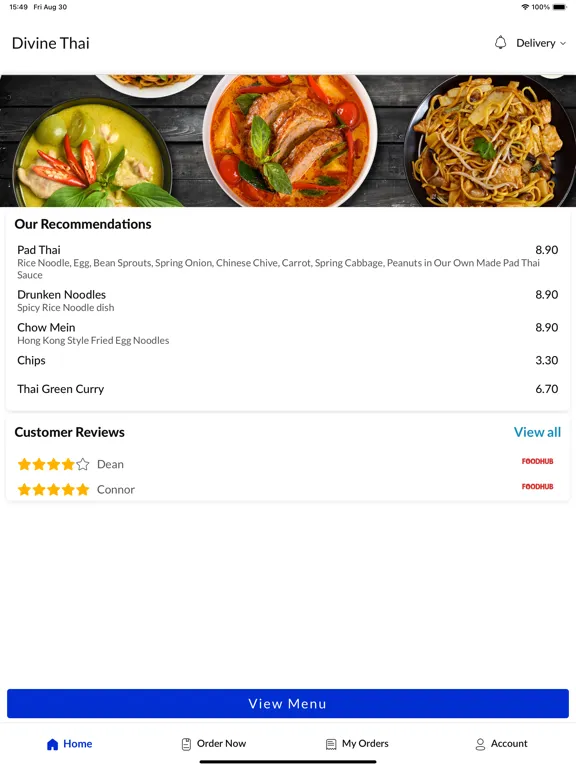 Divine Thai iPad 应用截图
