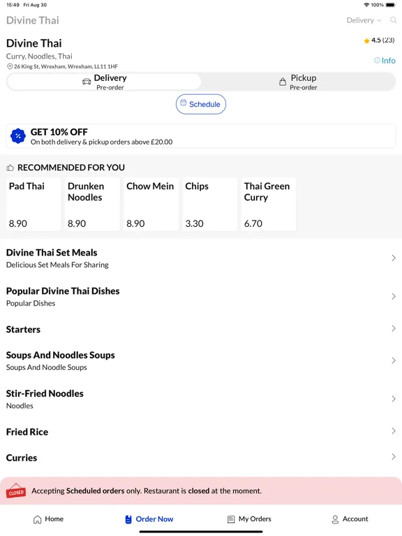 Divine Thai iPad 应用截图