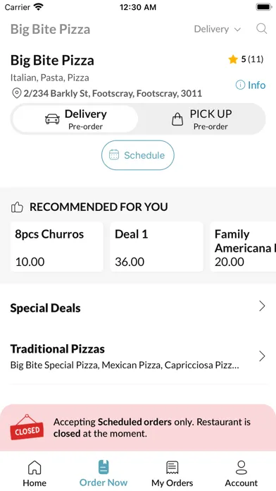 Captures d'écran de Big Bite Pizza Footscray