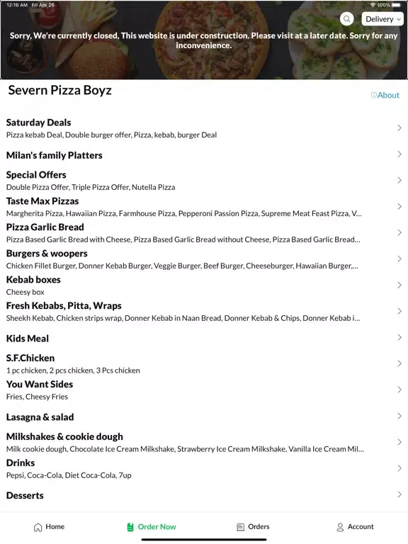 Скриншоты Severn Pizza Boyz iPad 