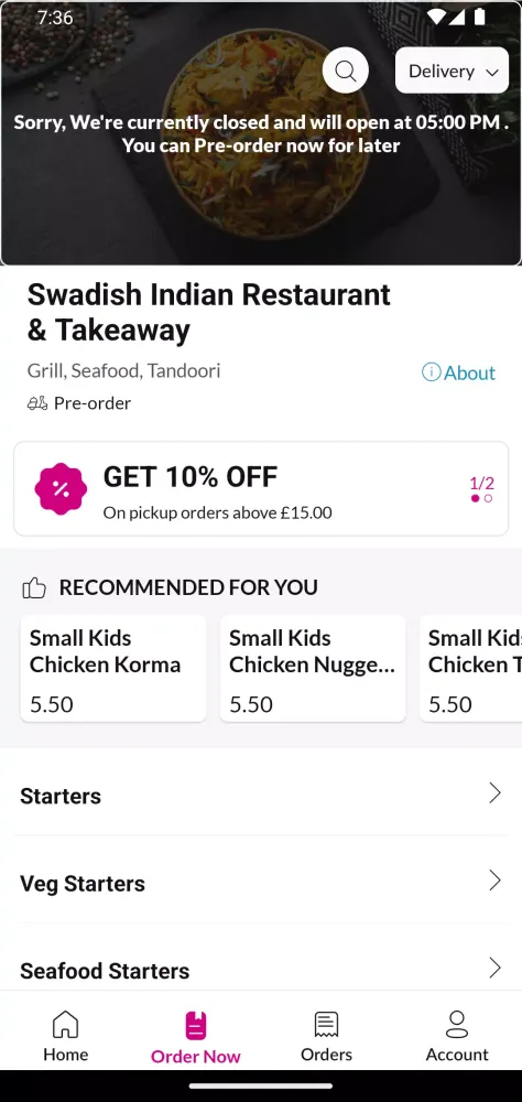 Swadish Indian Restaurant Screenshots
