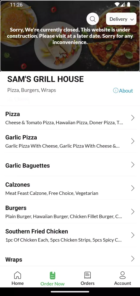 Captures d'écran de SAM'S GRILL HOUSE