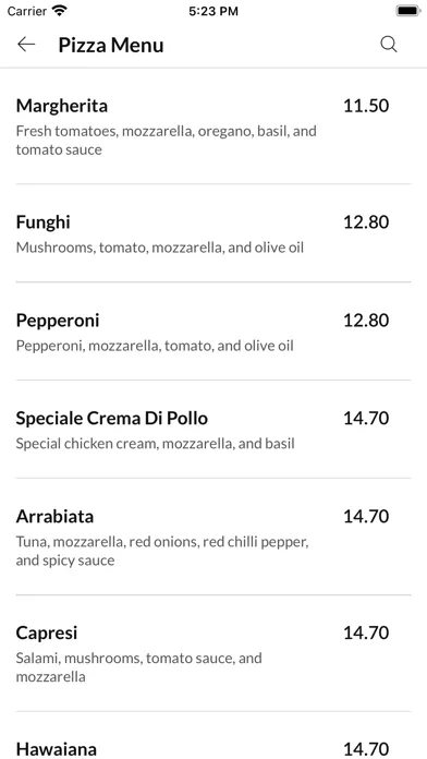 Mi PiaceAuthentic ItalianPizza Screenshots