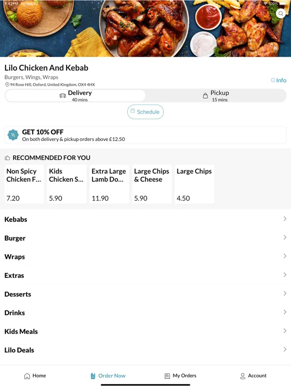 Lilo Chicken And Kebab iPad  स्क्रीनशॉट