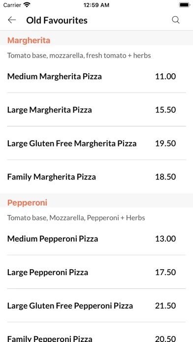 Zrzuty ekranu Abba Pizza