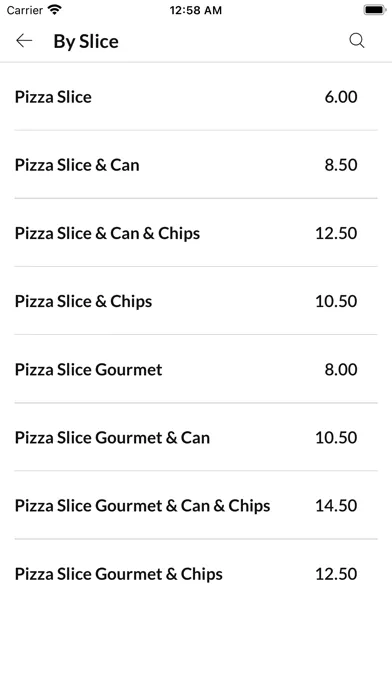 Zrzuty ekranu Abba Pizza