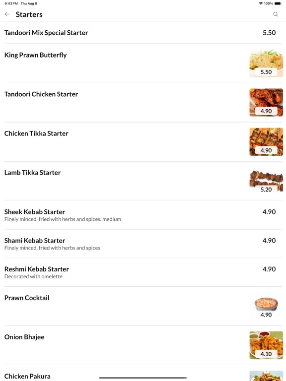 Chilli Bite Huntingdon iPad  Screenshots