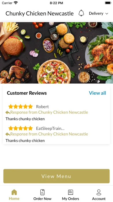 Ảnh chụp màn hình của Chunky Chicken Newcastle.