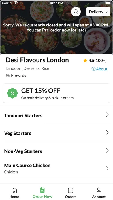 Capturas de tela do Desi Flavours London