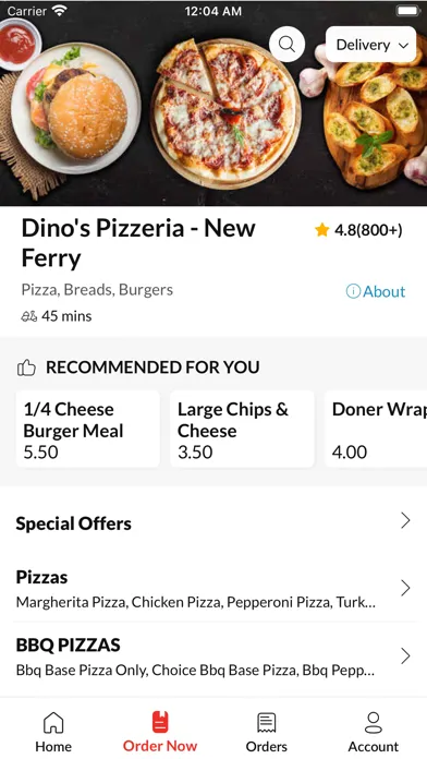 Dino's Pizzeria 스크린샷