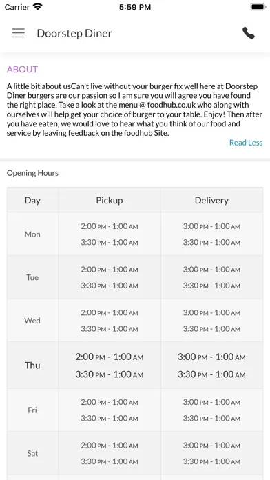 Doorstep Diner应用截图