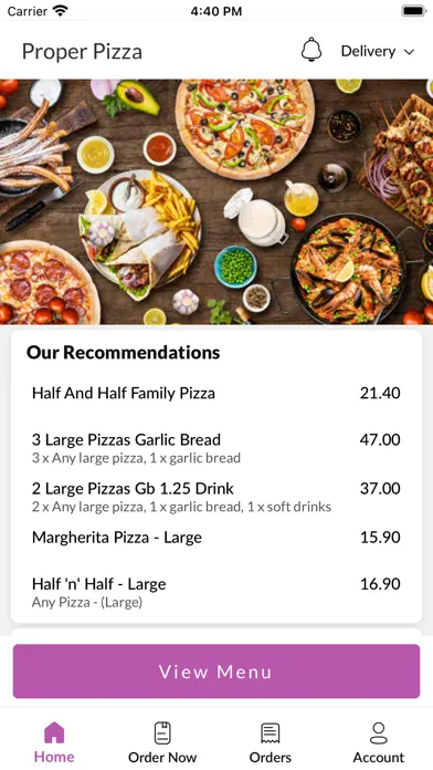 Captures d'écran de Proper Pizza