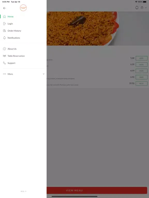 Capturas de pantalla de Afro Fusion Cuisine iPad 