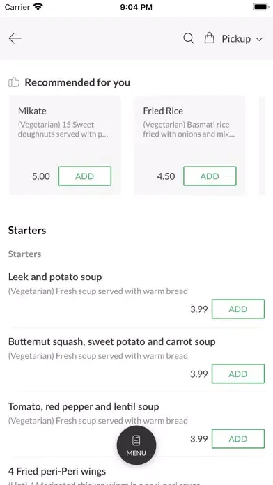 Capturas de pantalla de Afro Fusion Cuisine