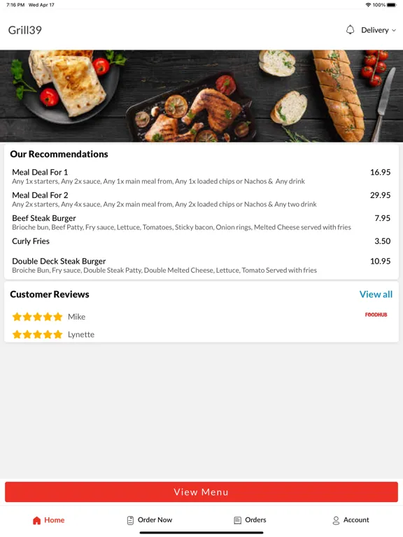 Grill39 iPad 應用截圖