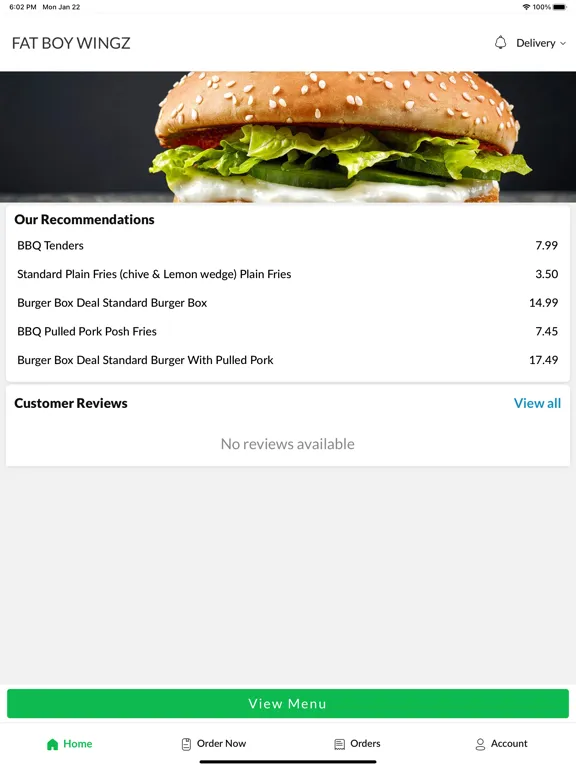 FAT BOY WINGZ iPad 應用截圖