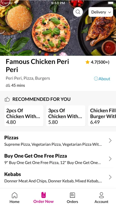 ภาพหน้าจอของ Famous Chicken Peri Peri.