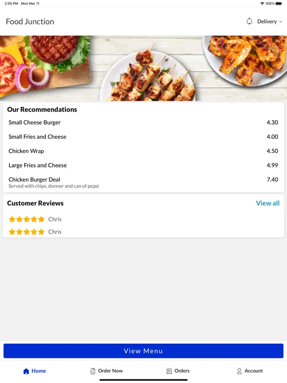 Captures d'écran de Food Junction Silverdale iPad 