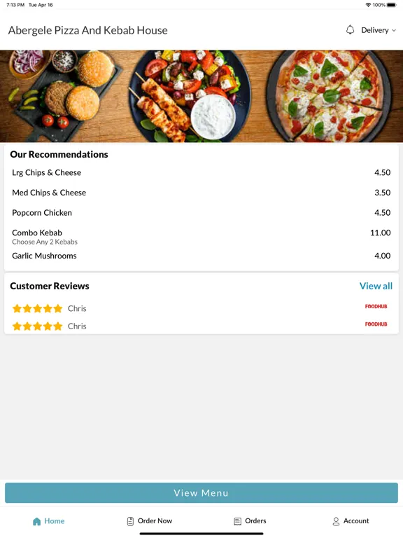 Abergele Pizza And Kebab House iPad  Ekran Görüntüleri